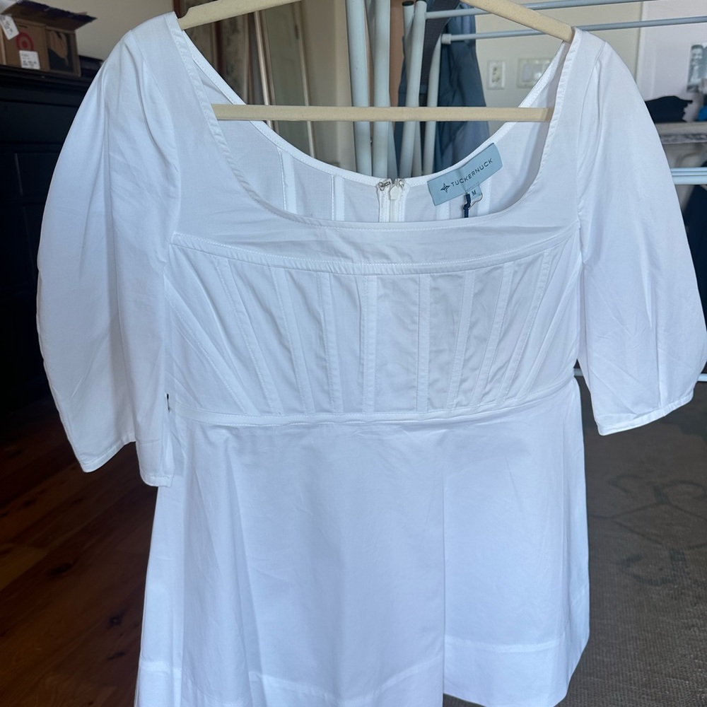 Tuckernuck White Nealy Blouse NWT - Picture 3 of 4